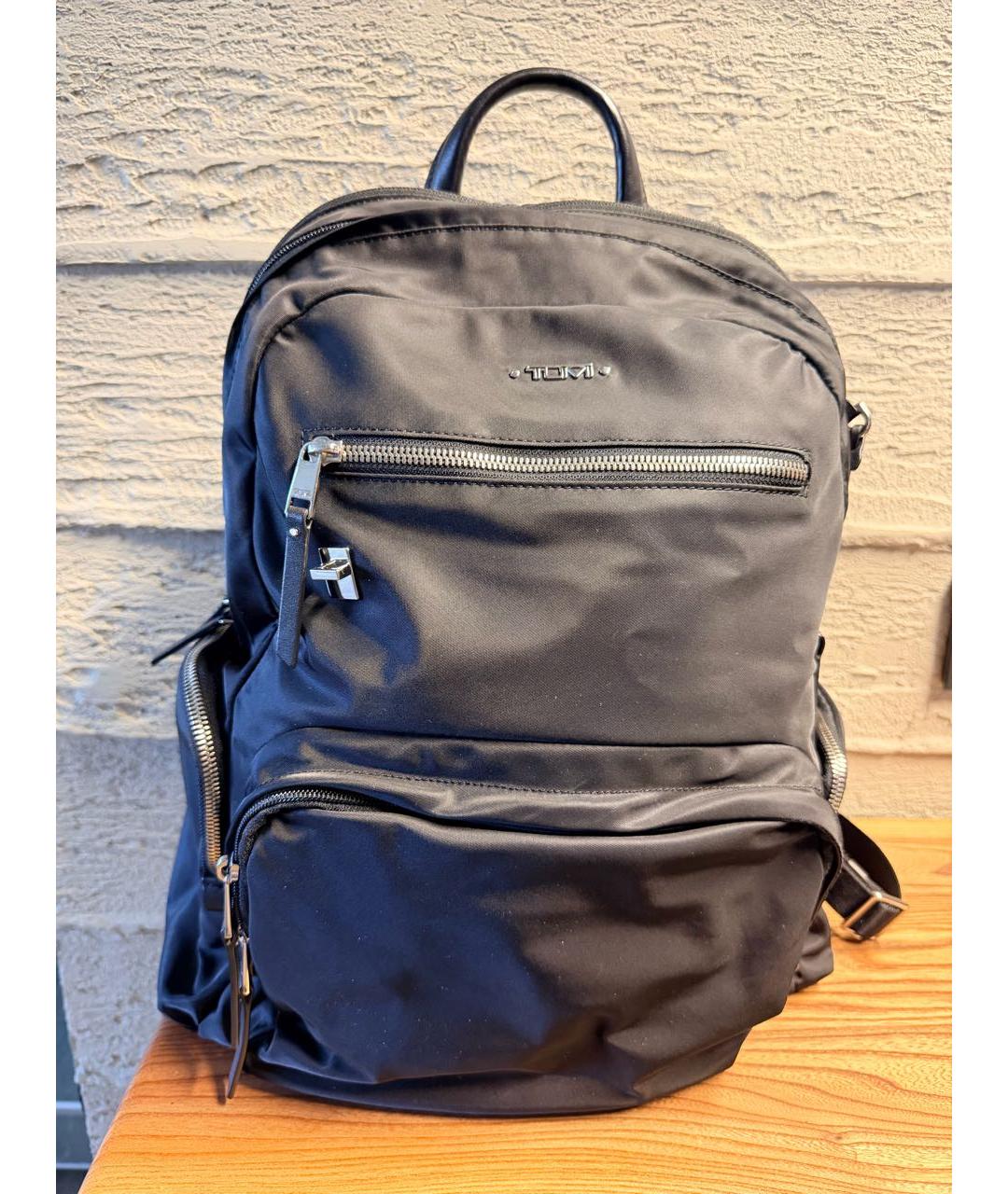 TUMI Черный синтетический рюкзак, фото 8