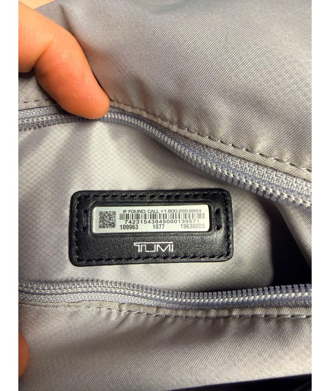 TUMI Черный синтетический рюкзак, фото 5