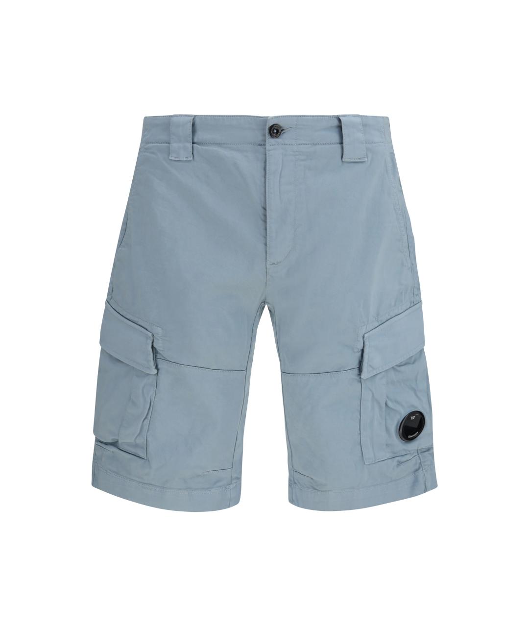 CP COMPANY Голубые хлопковые шорты, фото 1