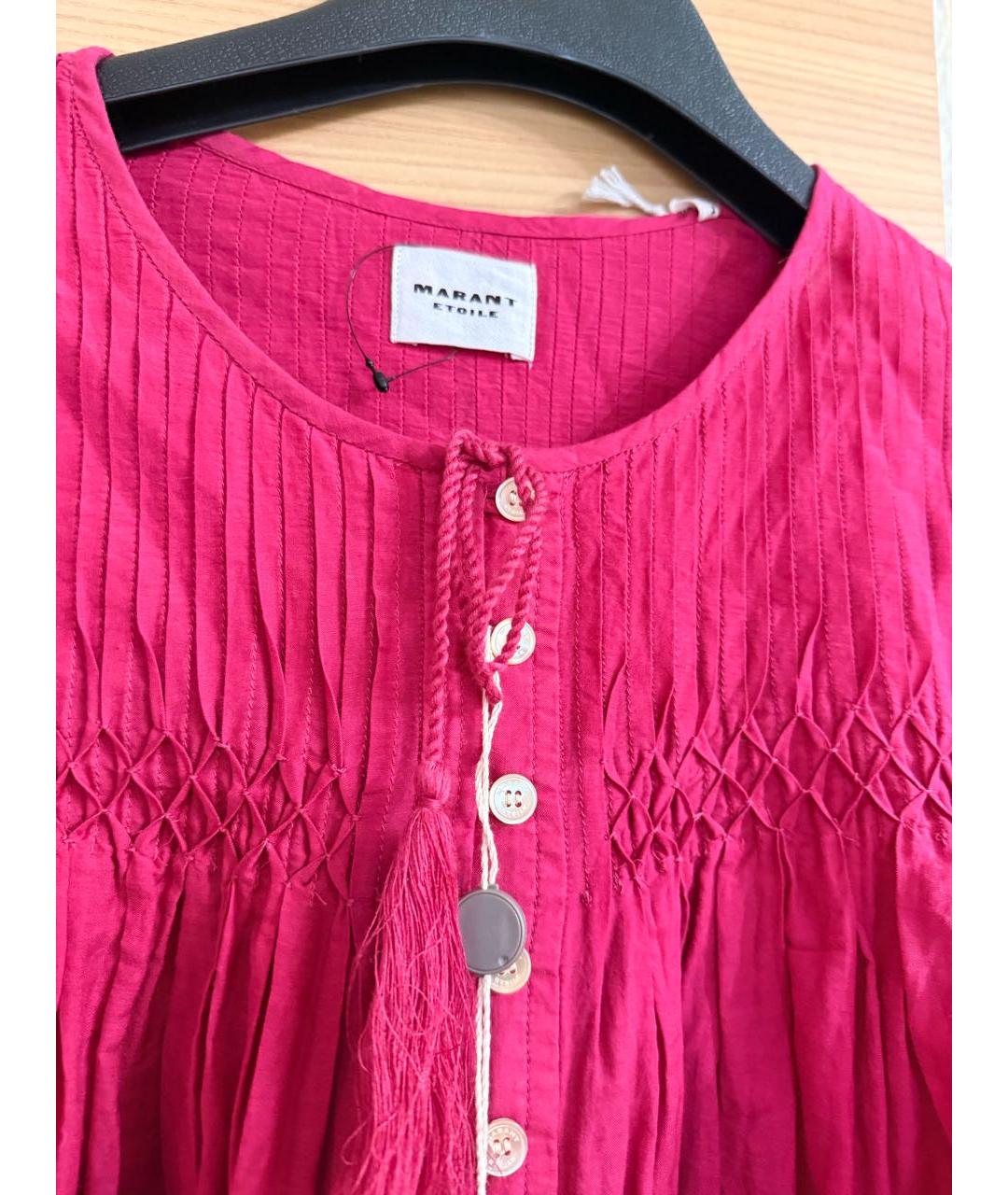 ISABEL MARANT ETOILE Фуксия хлопковая блузы, фото 3