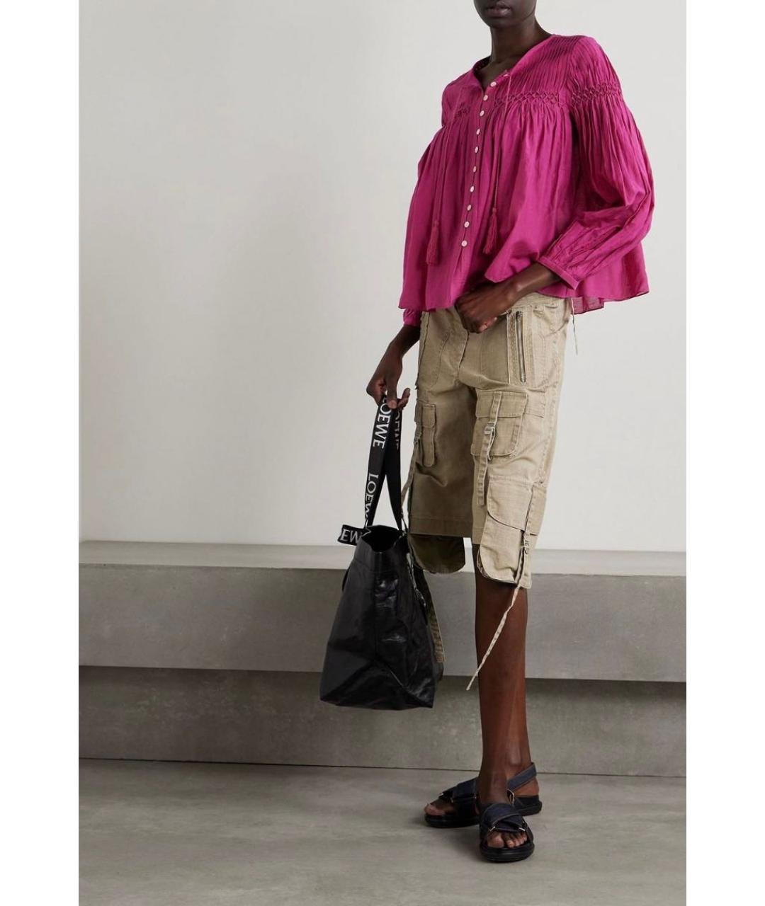 ISABEL MARANT ETOILE Фуксия хлопковая блузы, фото 7