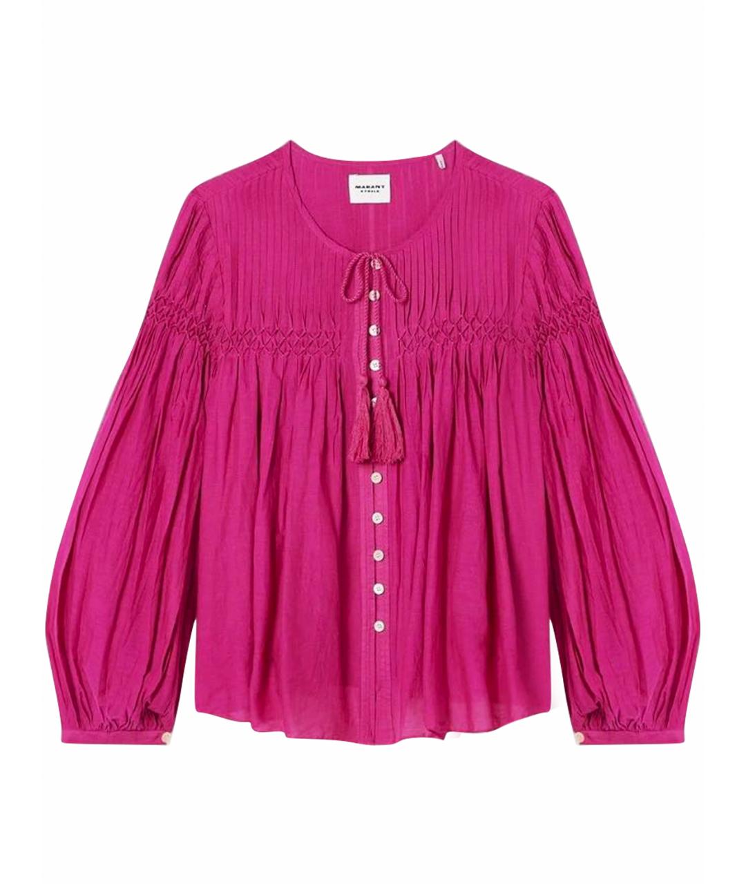 ISABEL MARANT ETOILE Фуксия хлопковая блузы, фото 1