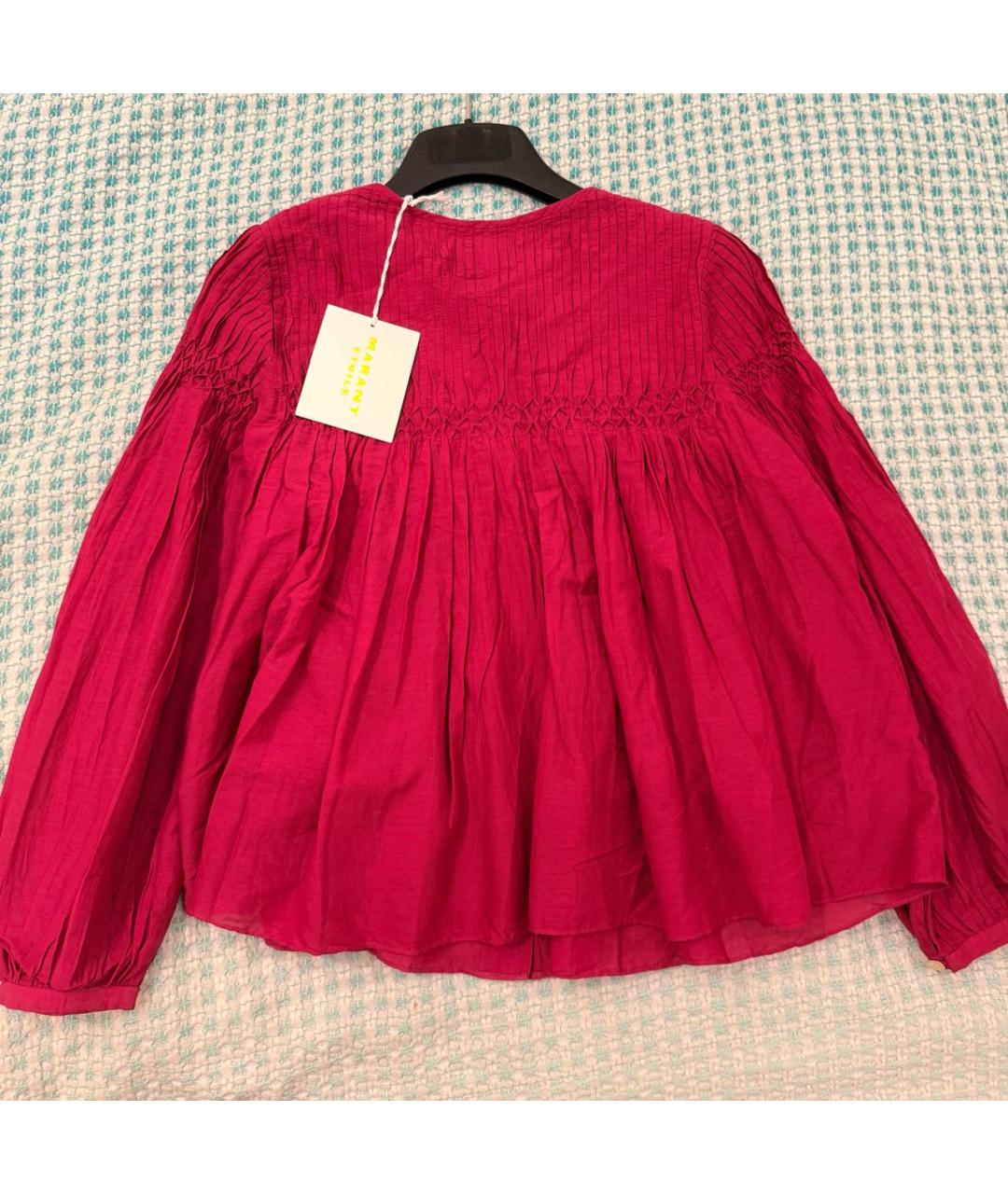 ISABEL MARANT ETOILE Фуксия хлопковая блузы, фото 6