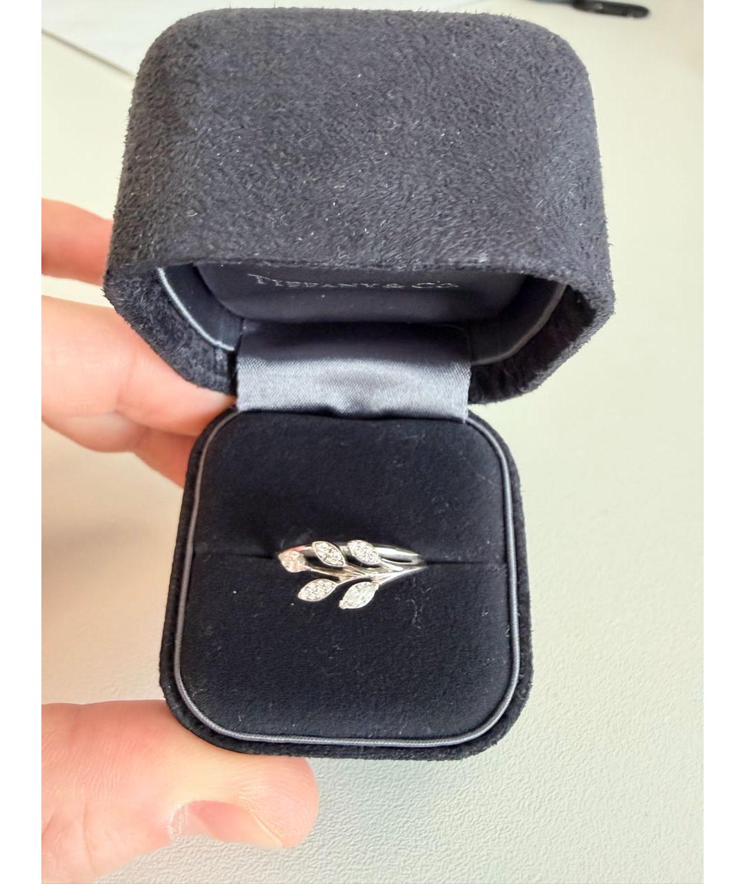 TIFFANY&CO Серебряное платиновое кольцо, фото 8