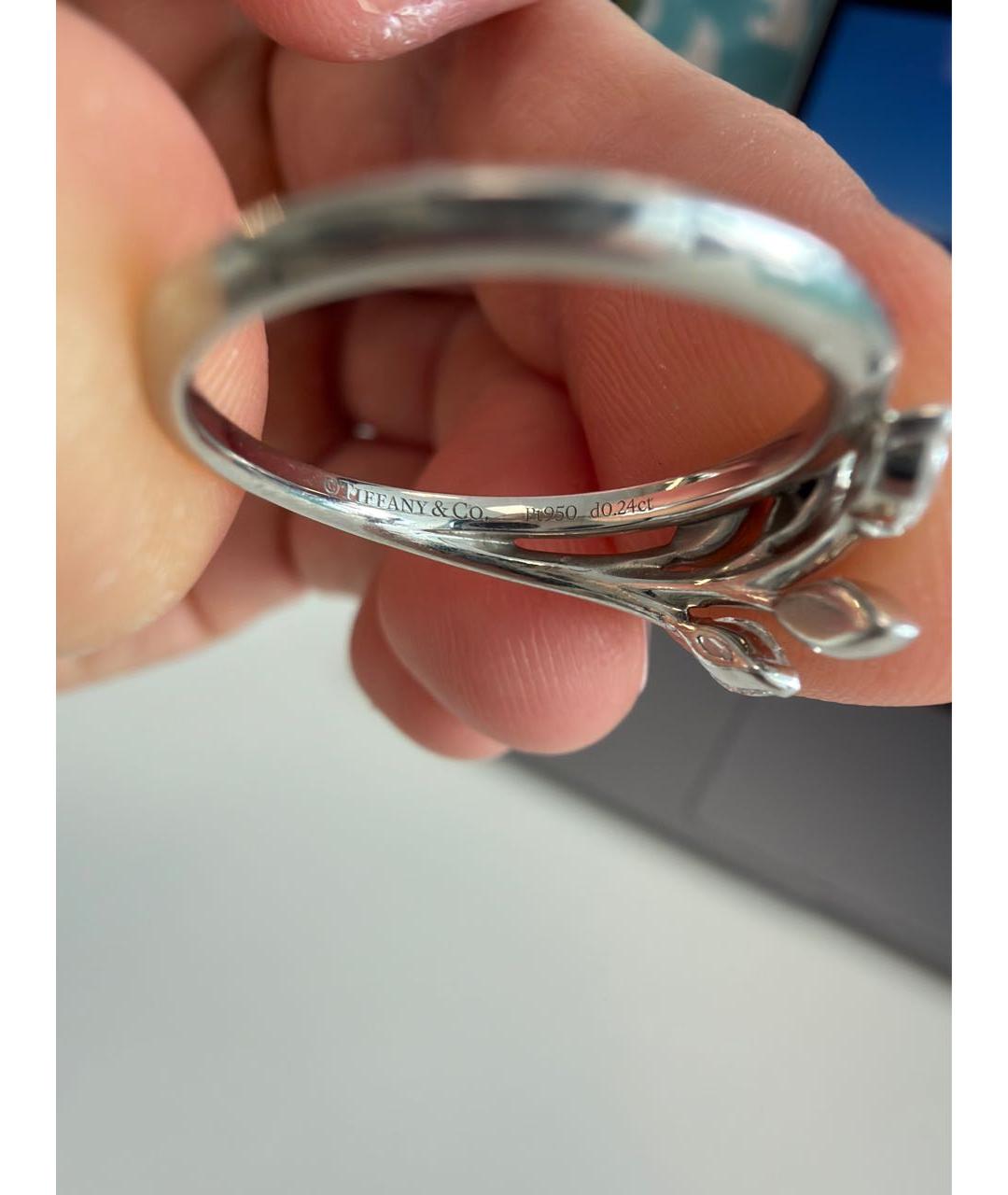 TIFFANY&CO Серебряное платиновое кольцо, фото 6