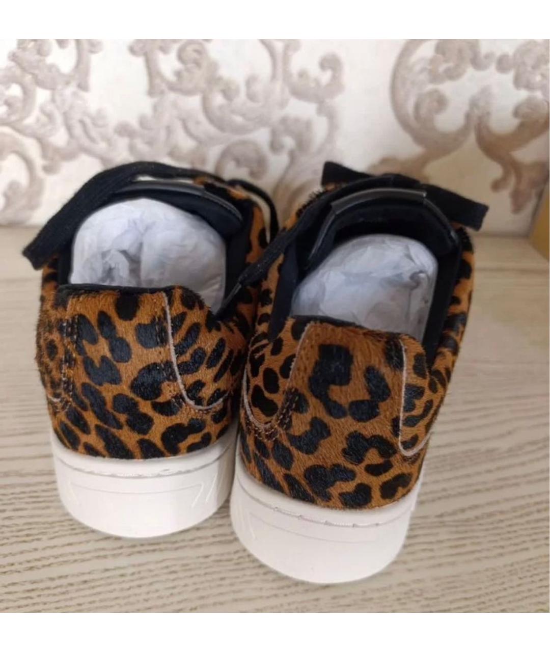 MICHAEL KORS Черные кожаные кеды, фото 4