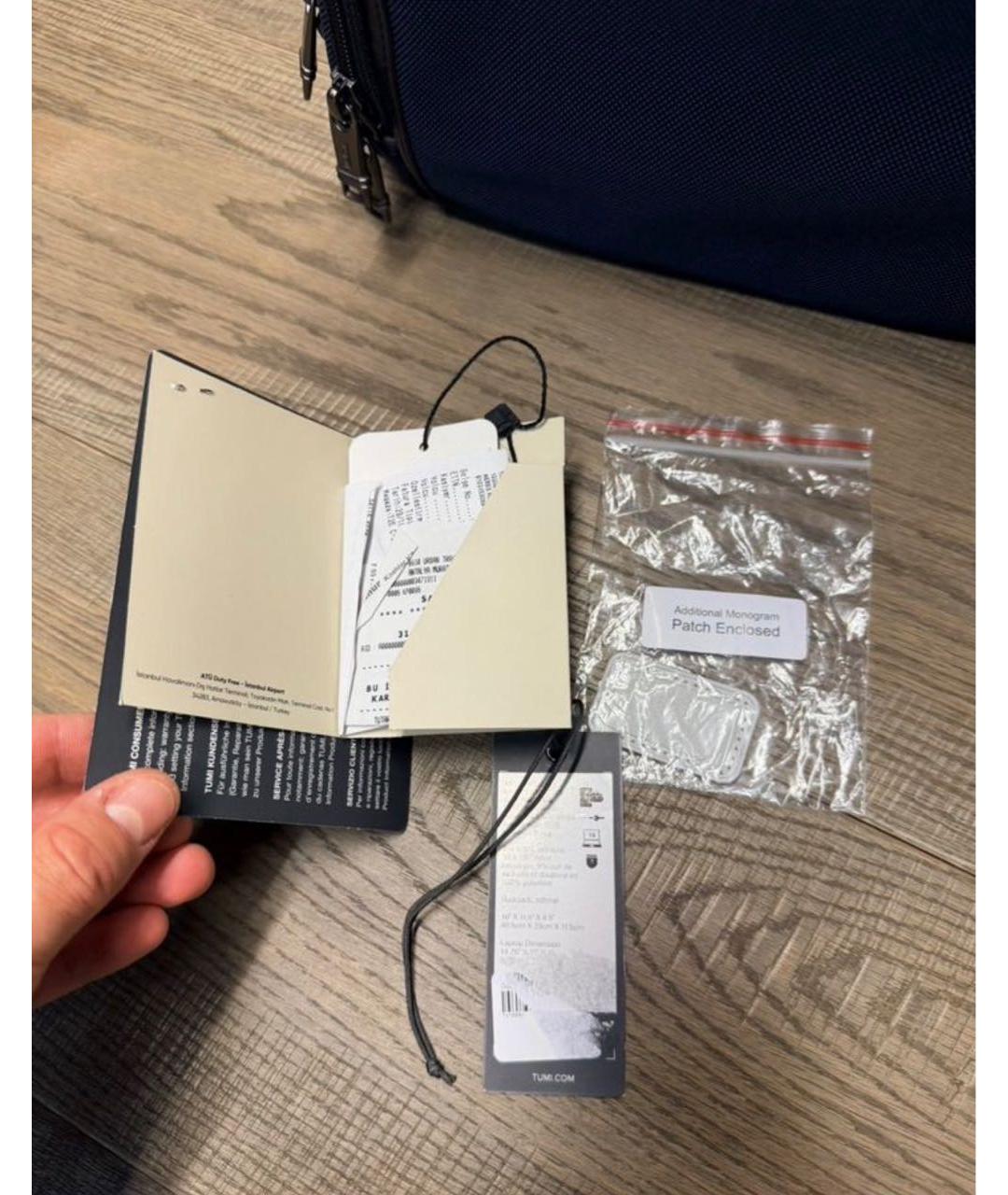 TUMI Синий синтетический рюкзак, фото 8