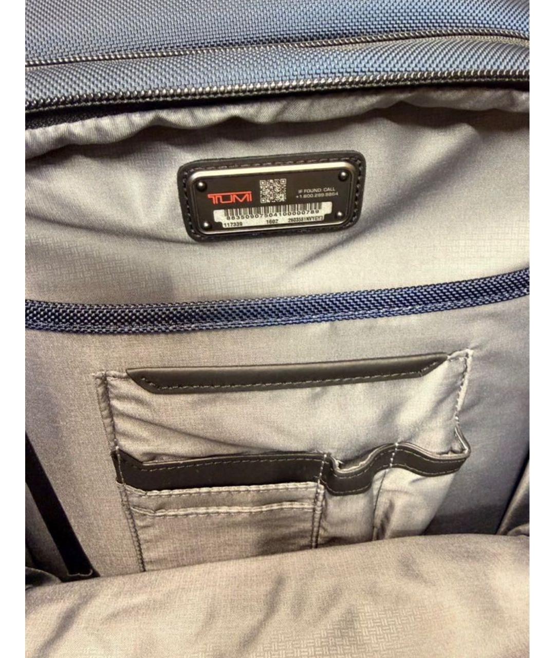 TUMI Синий синтетический рюкзак, фото 6