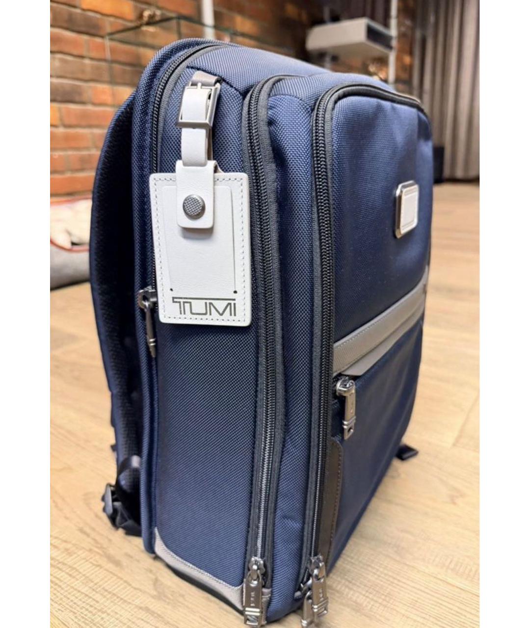 TUMI Синий синтетический рюкзак, фото 2