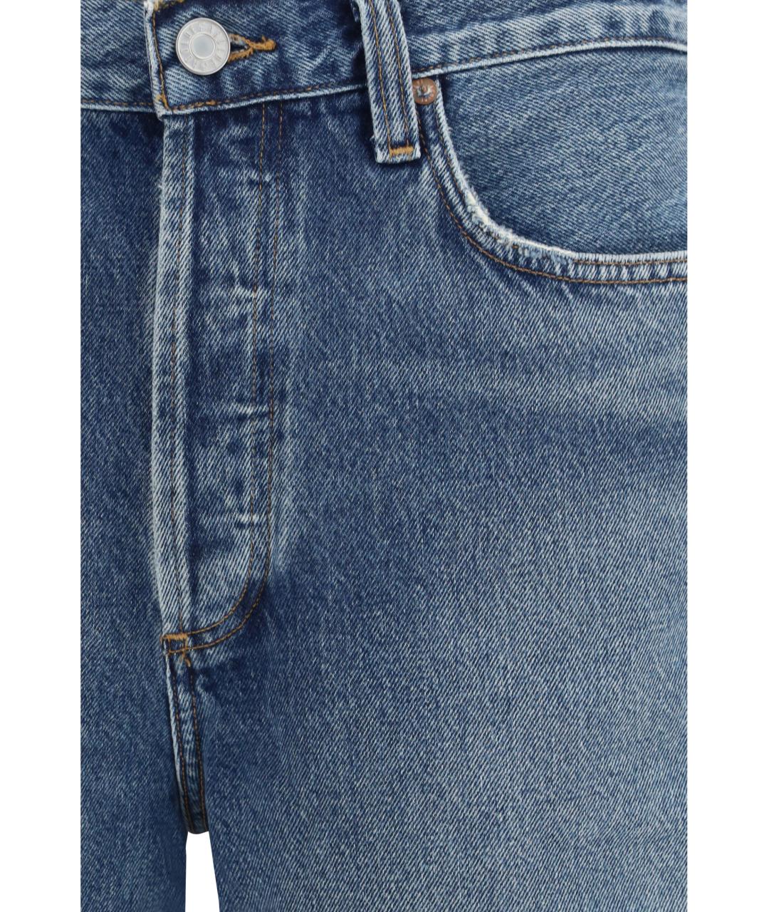 AGOLDE Синие хлопковые шорты, фото 3