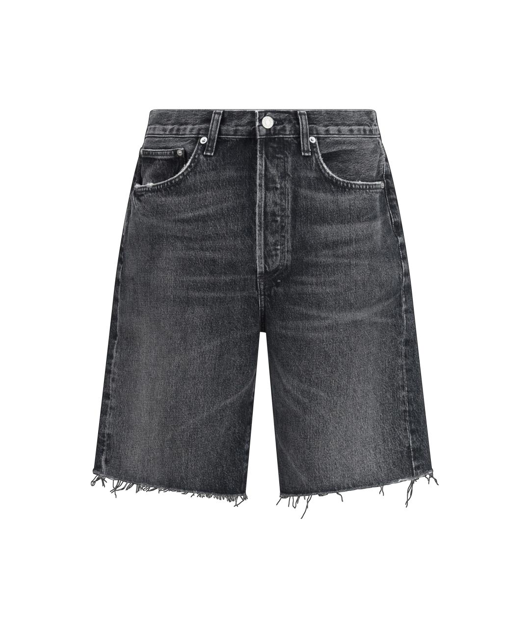 AGOLDE Серые хлопковые шорты, фото 1