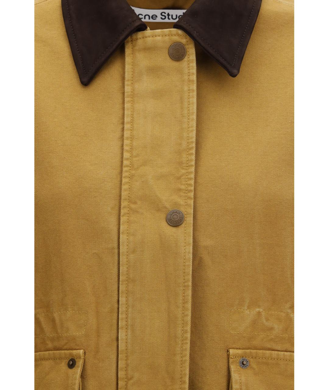 ACNE STUDIOS Бежевая хлопковая куртка, фото 3