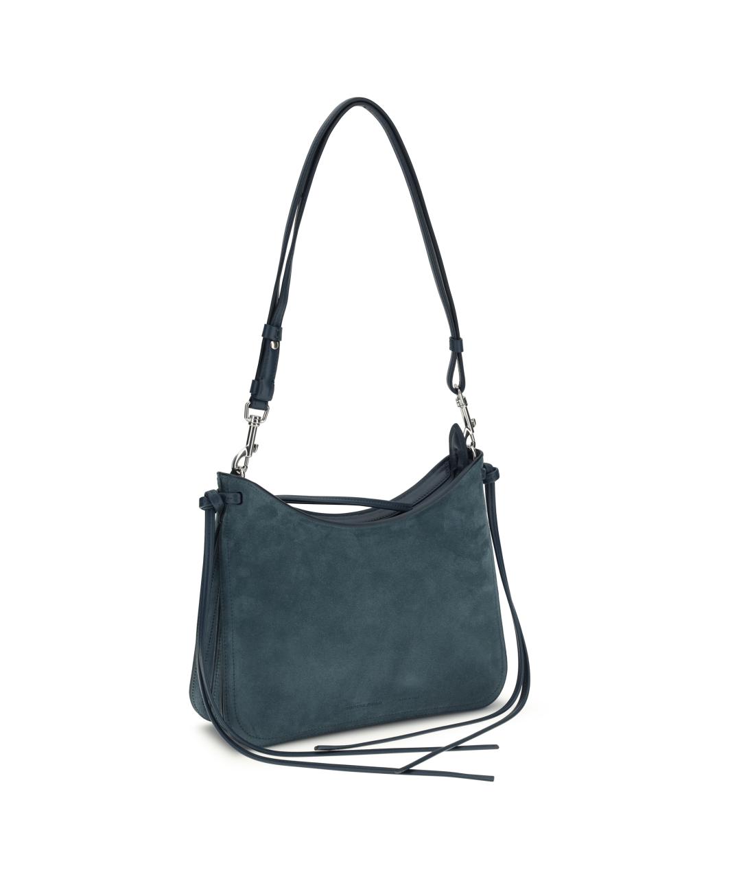 PHOEBE PHILO Синяя замшевая сумка через плечо, фото 3
