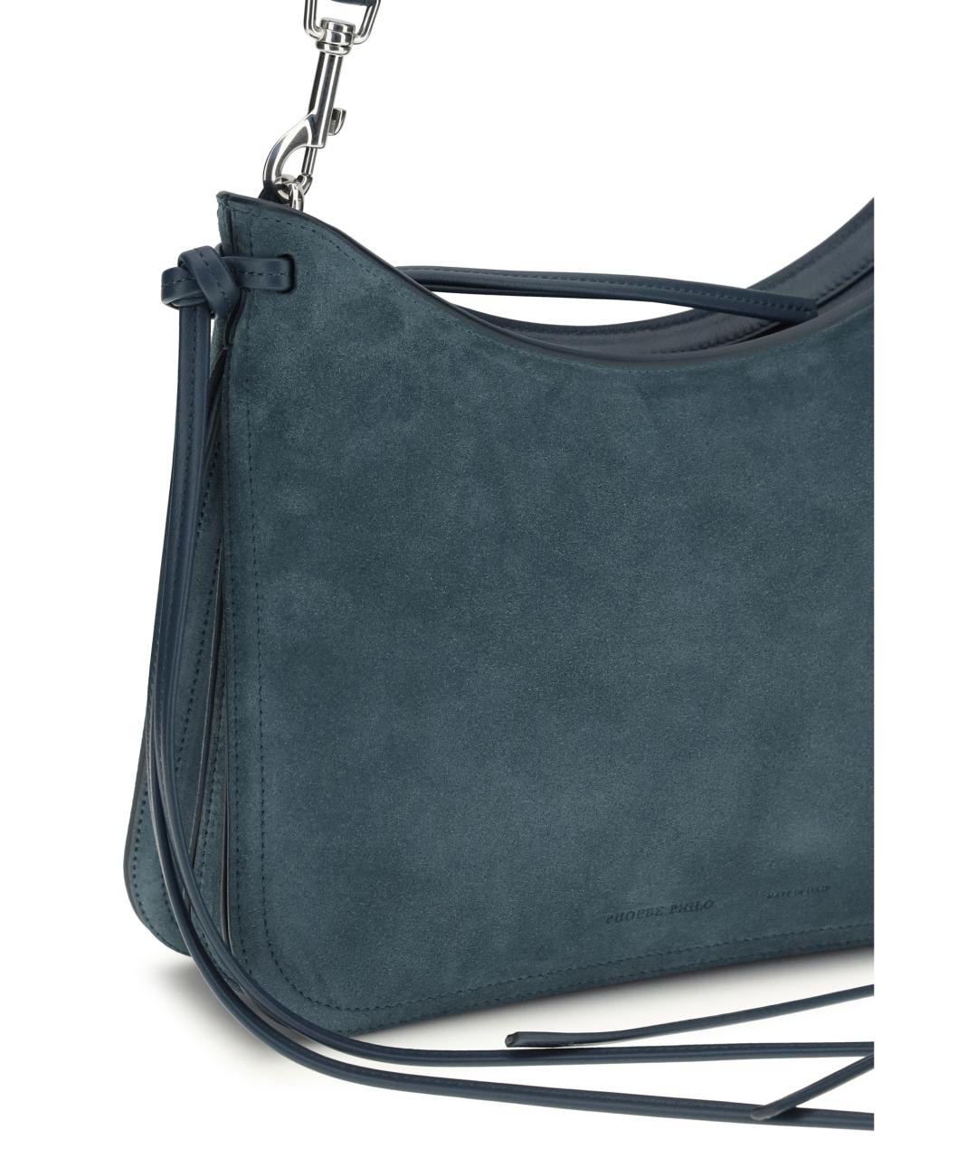 PHOEBE PHILO Синяя замшевая сумка через плечо, фото 2