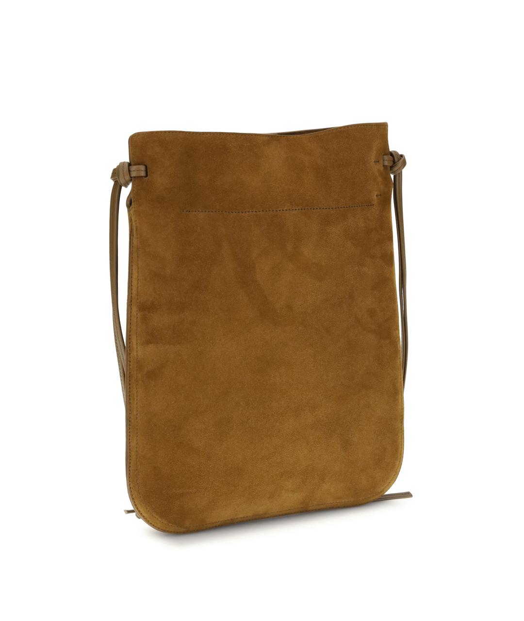 PHOEBE PHILO Коричневая замшевая сумка через плечо, фото 3