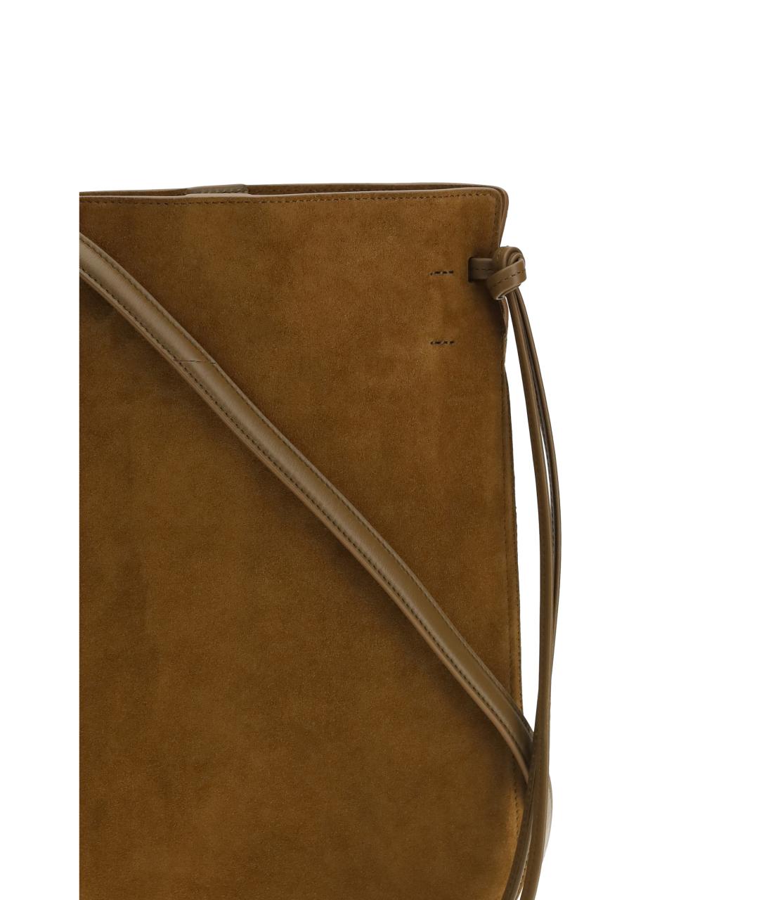 PHOEBE PHILO Коричневая замшевая сумка через плечо, фото 4