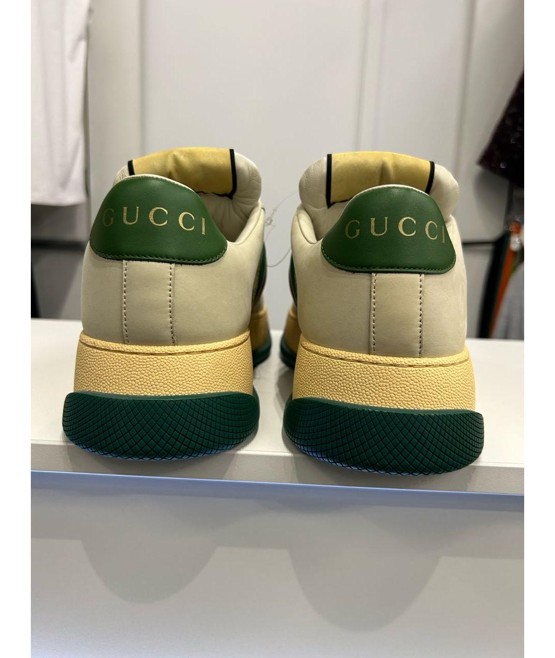 GUCCI Мульти кожаные кроссовки, фото 4