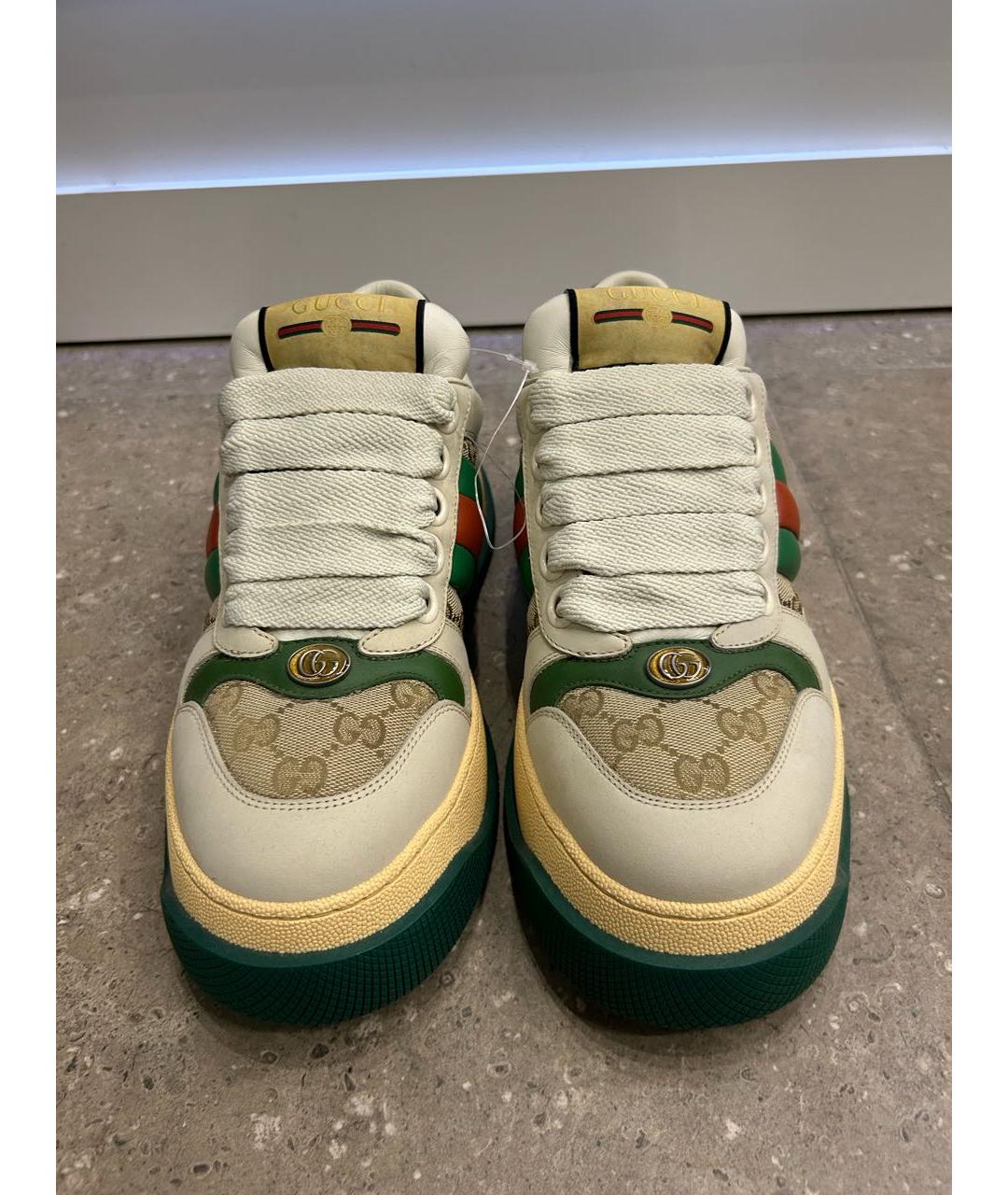 GUCCI Мульти кожаные кроссовки, фото 2