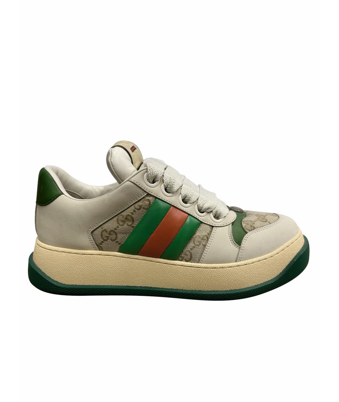 GUCCI Мульти кожаные кроссовки, фото 1