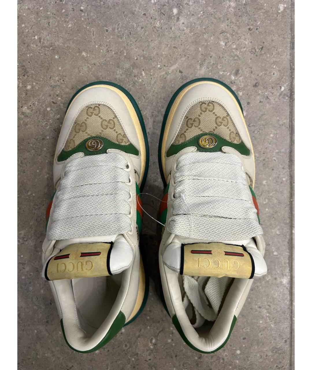 GUCCI Мульти кожаные кроссовки, фото 3