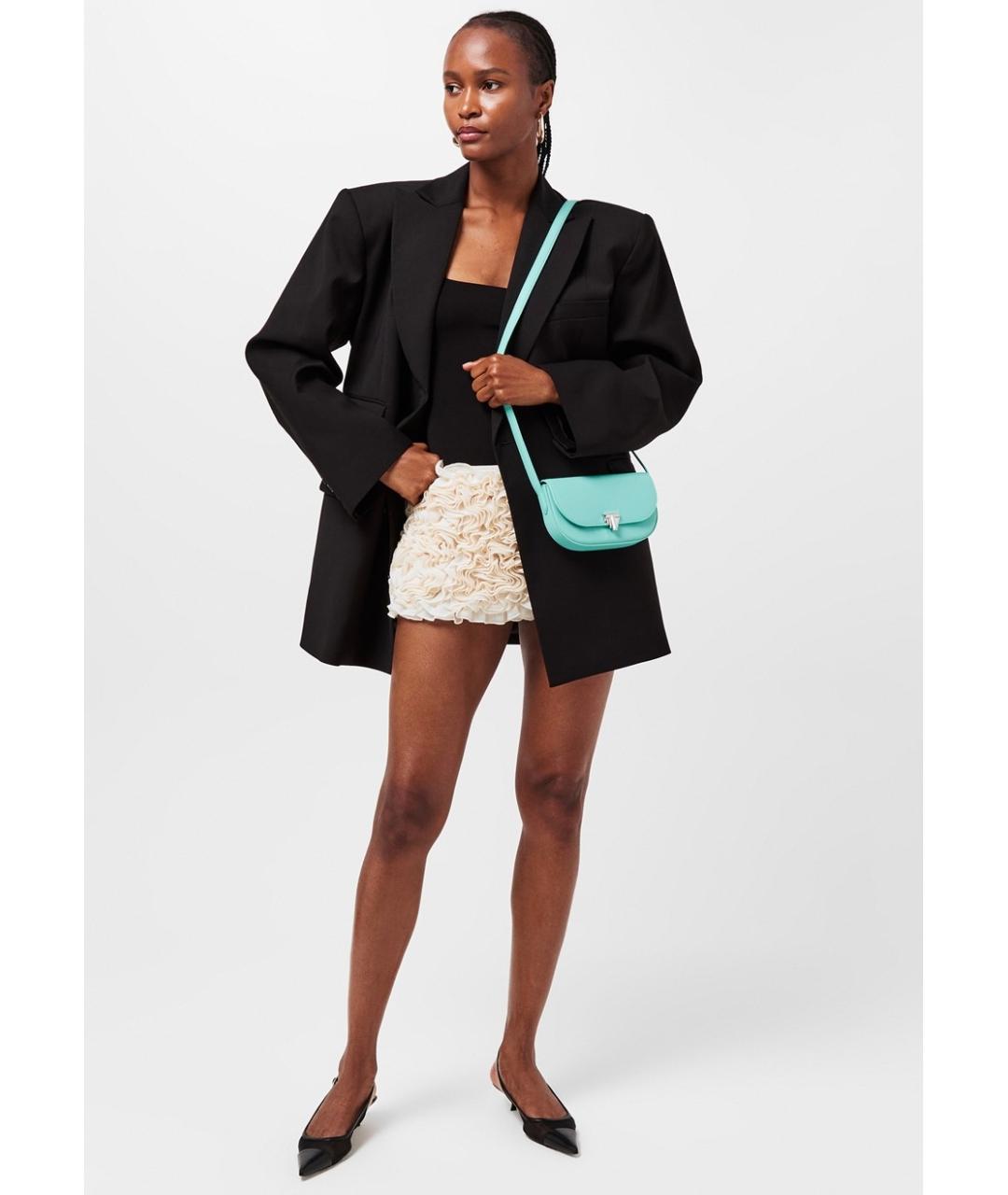 TIFFANY&CO Зеленая кожаная сумка через плечо, фото 3