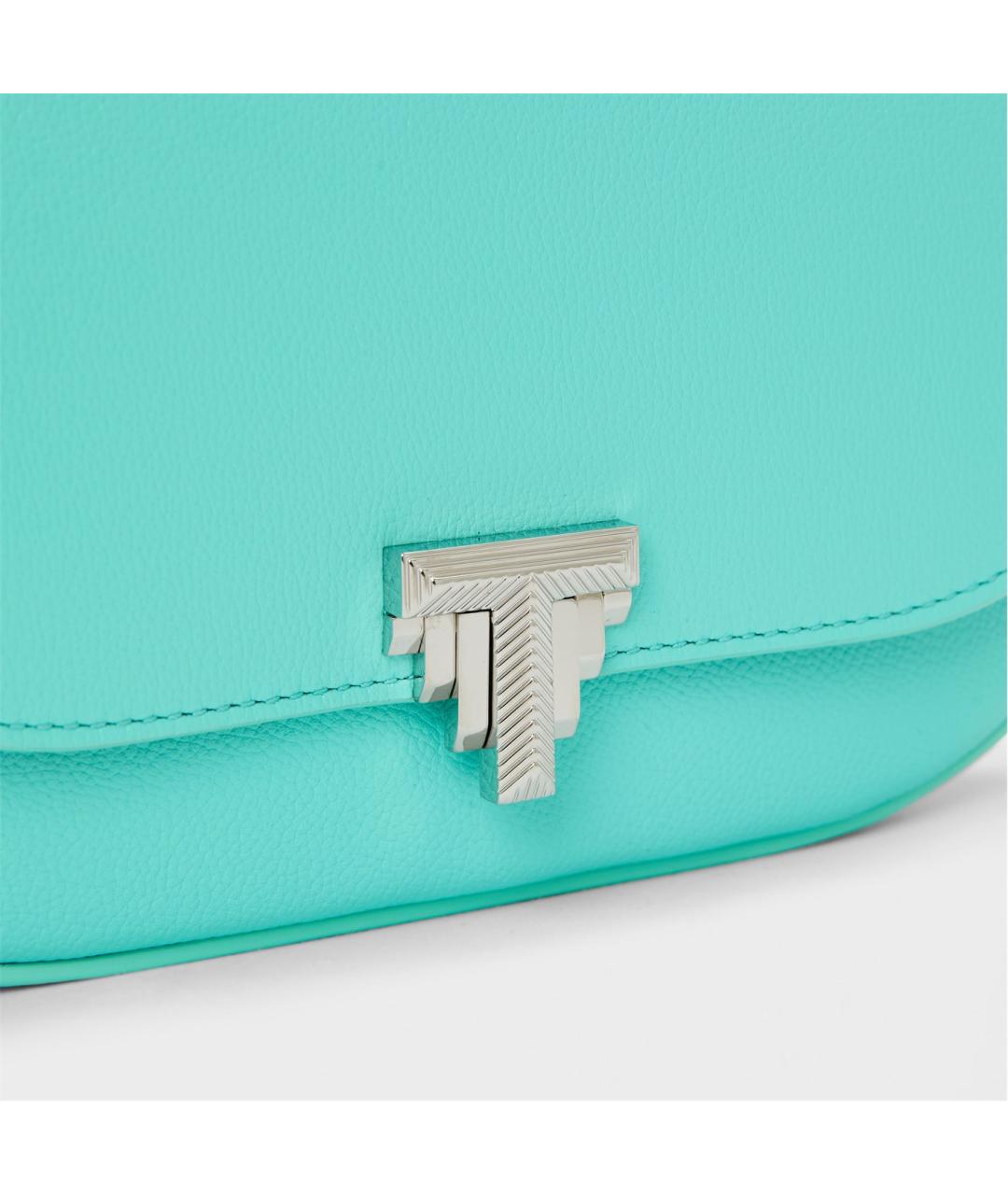 TIFFANY&CO Зеленая кожаная сумка через плечо, фото 5