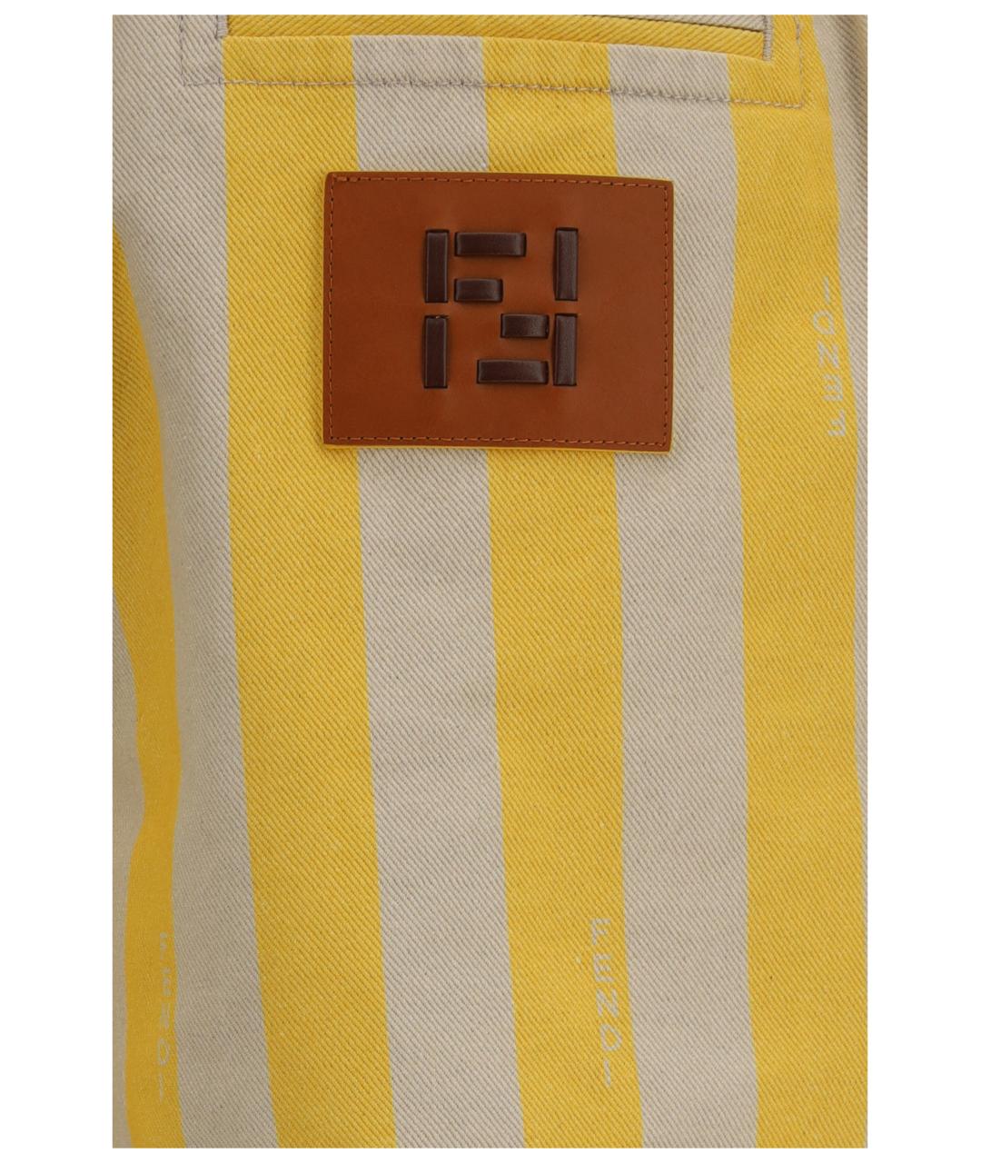 FENDI Мульти хлопковые шорты, фото 3