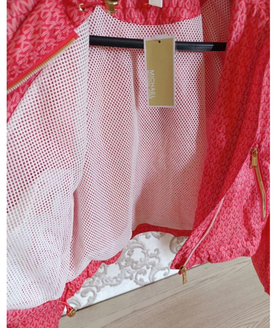 MICHAEL KORS Коралловая полиэстеровая куртка, фото 3