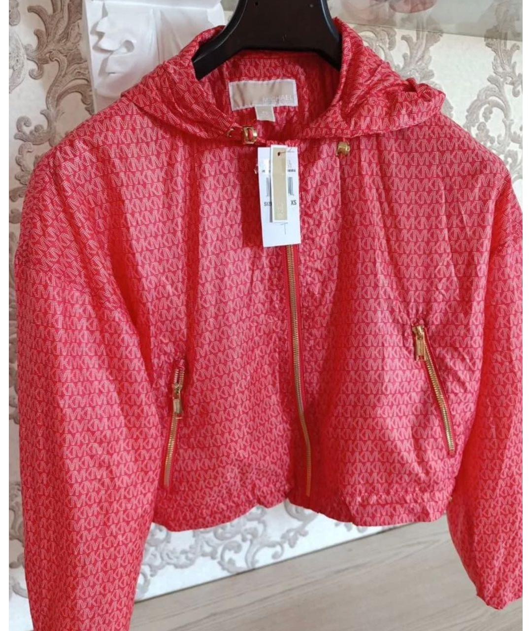 MICHAEL KORS Коралловая полиэстеровая куртка, фото 4