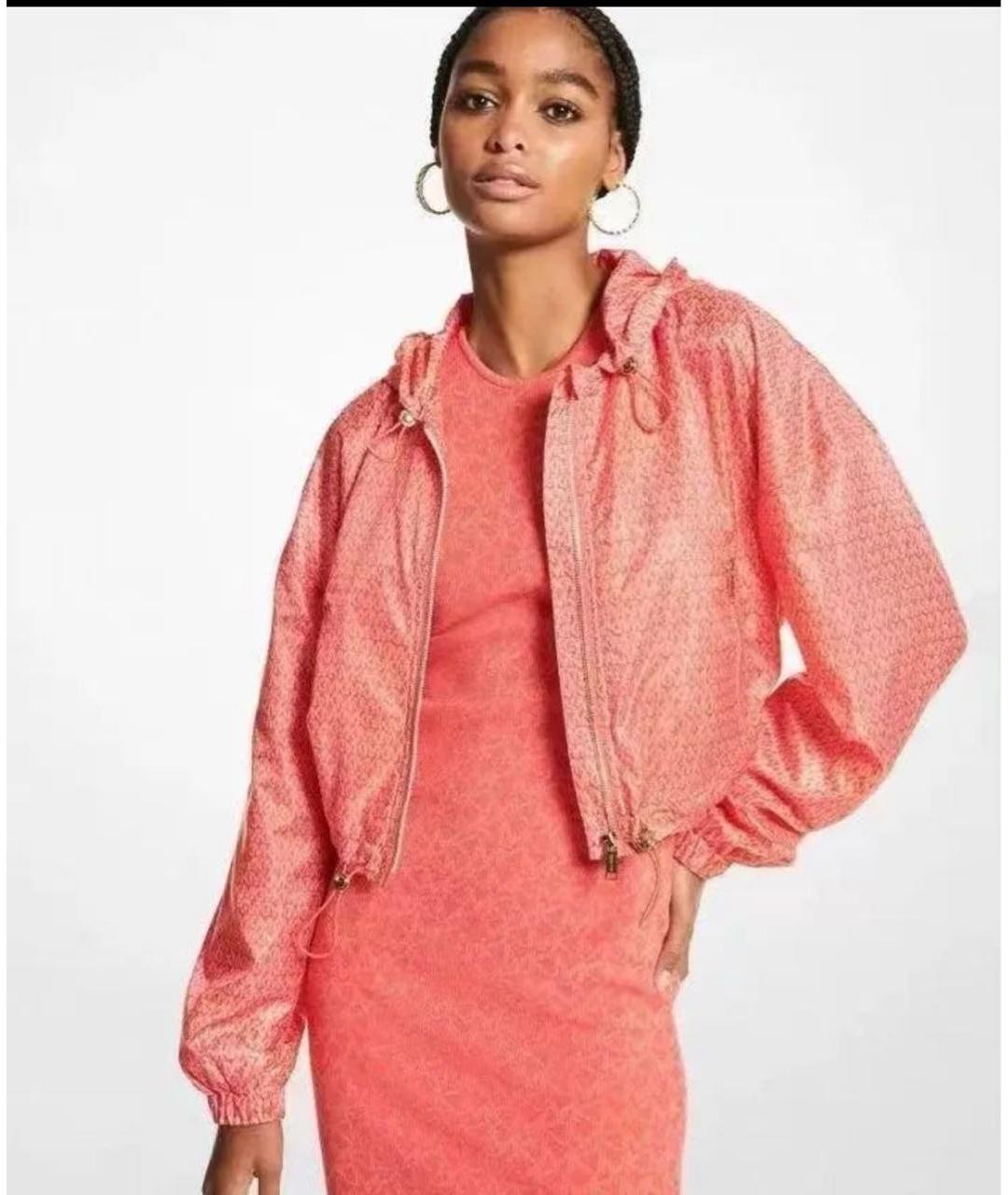 MICHAEL KORS Коралловая полиэстеровая куртка, фото 5