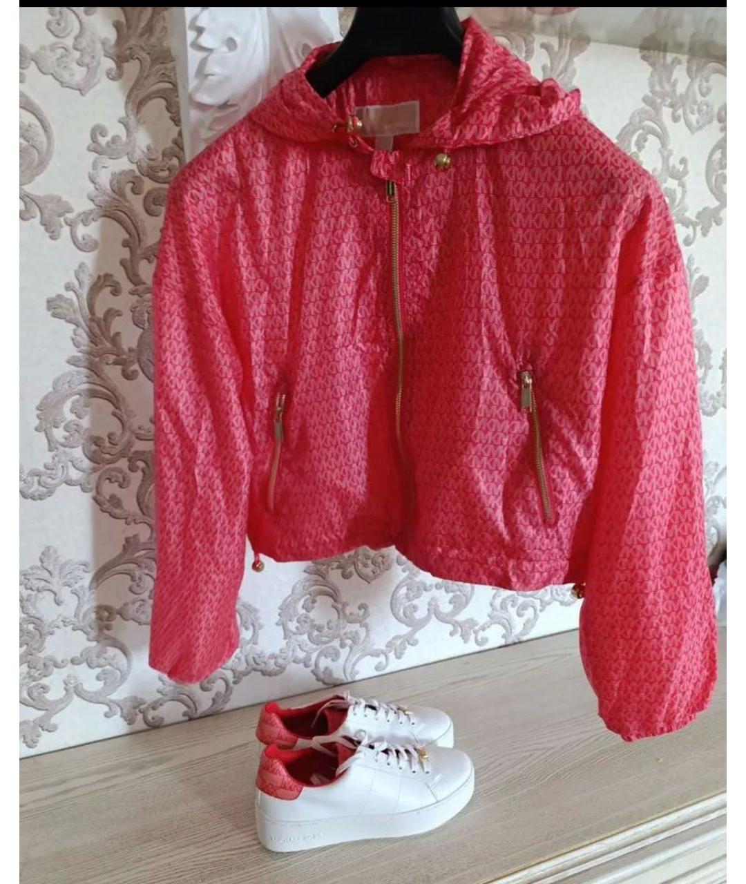 MICHAEL KORS Коралловая полиэстеровая куртка, фото 6