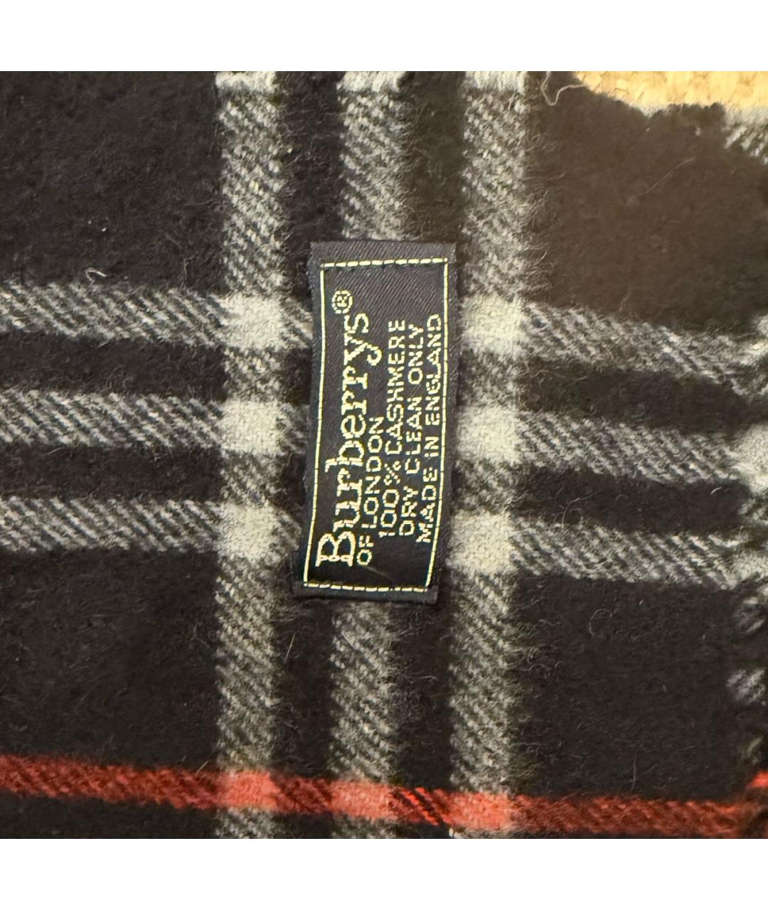 BURBERRY Темно-синий кашемировый шарф, фото 3