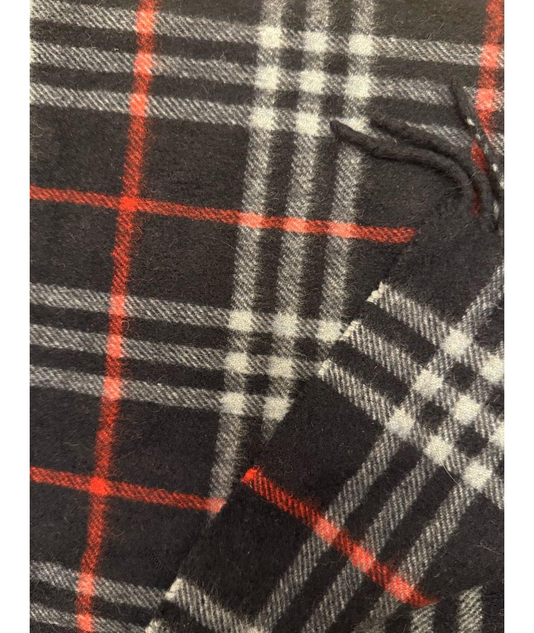 BURBERRY Темно-синий кашемировый шарф, фото 2