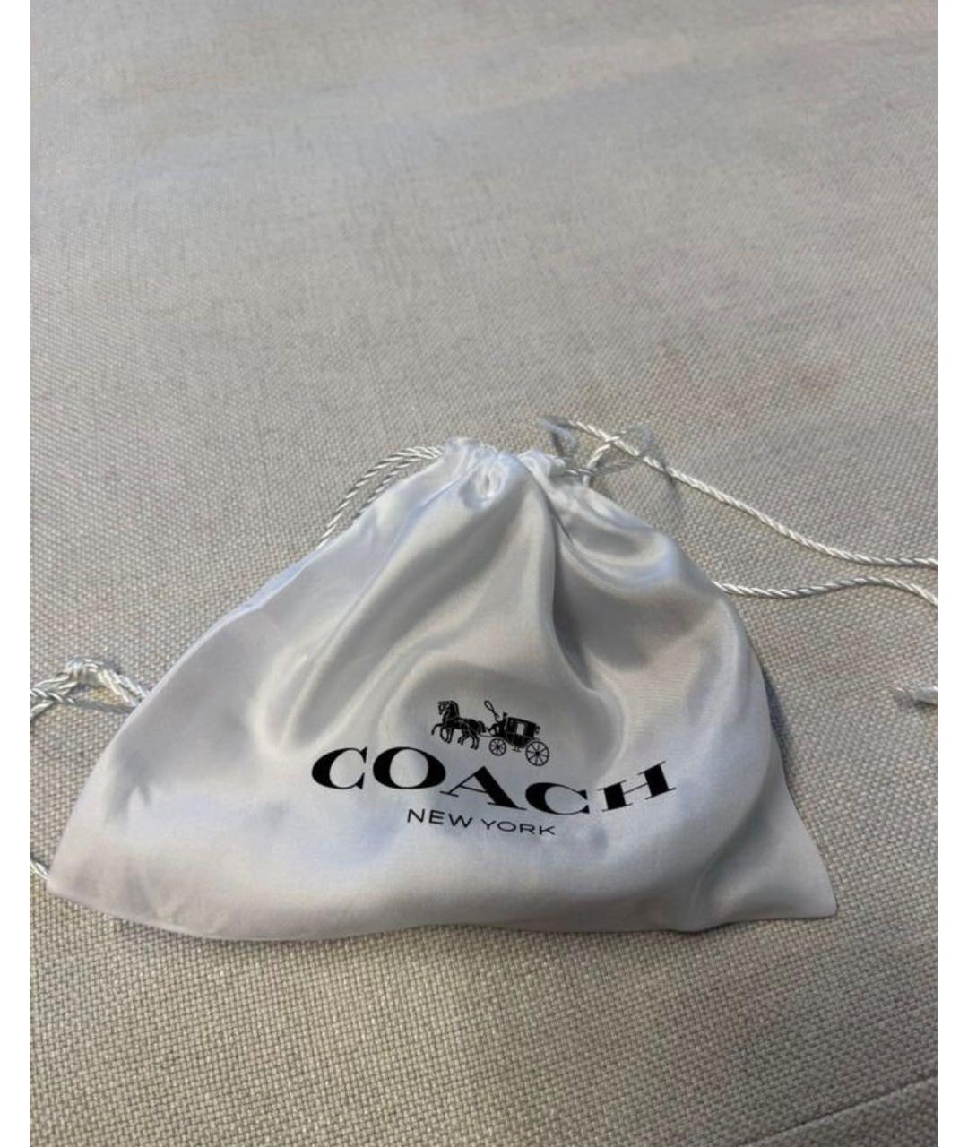 COACH Черный кожаный ремень, фото 5