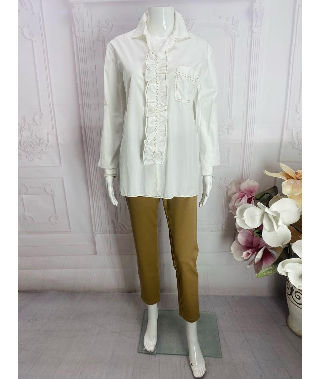 PRADA Белая хлопковая рубашка, фото 6