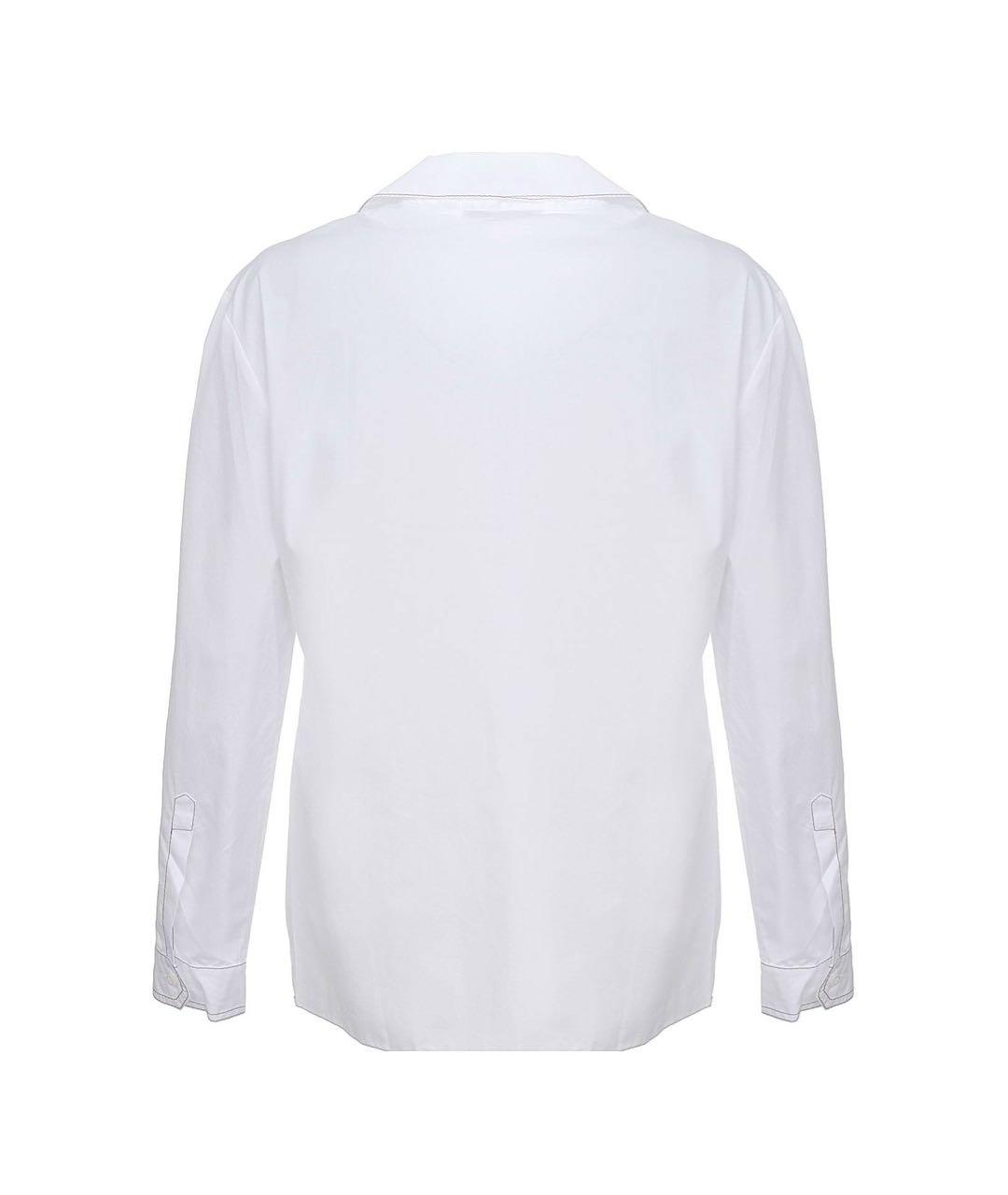 PRADA Белая хлопковая рубашка, фото 2