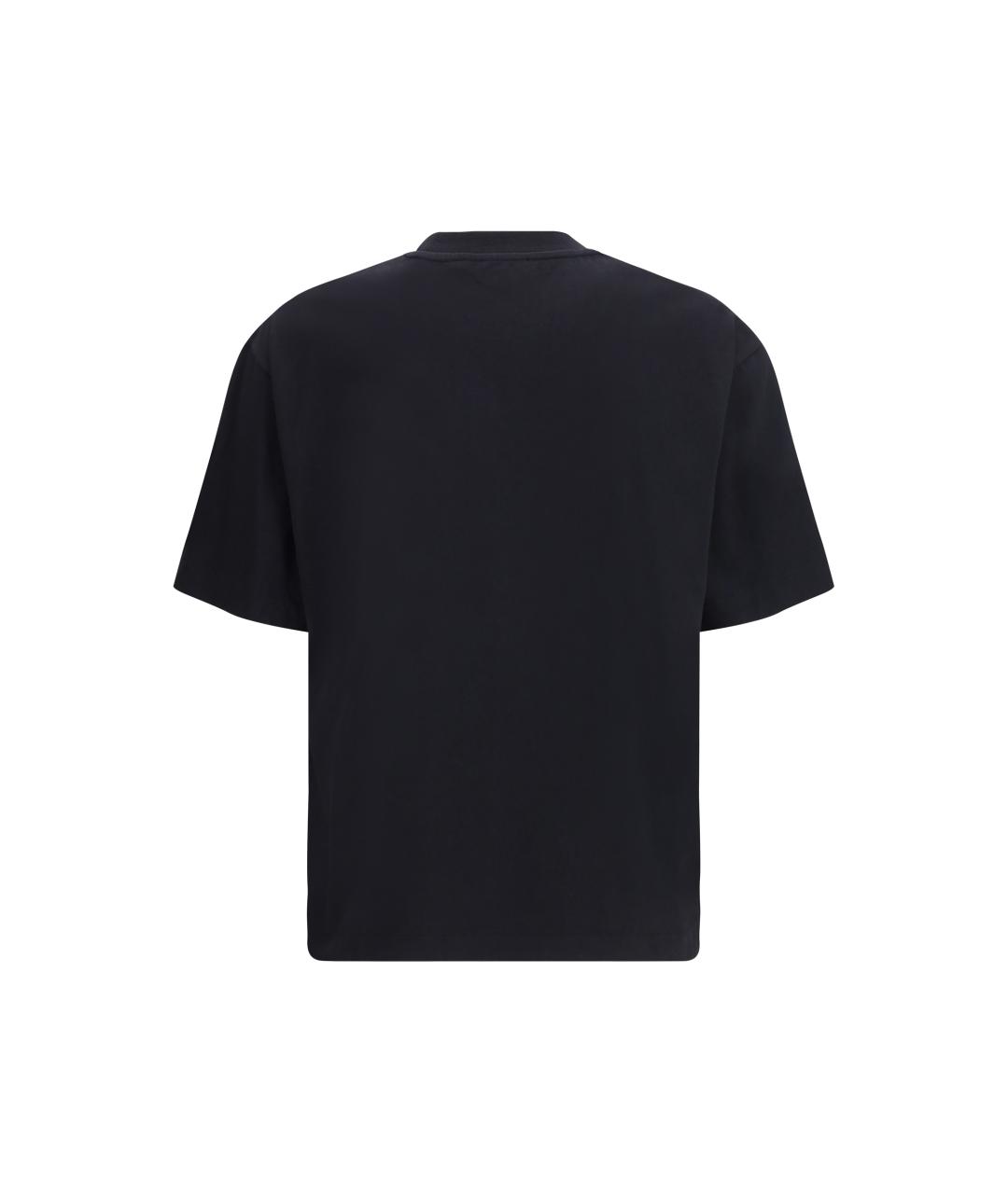 OFF-WHITE Черная хлопковая футболка, фото 2