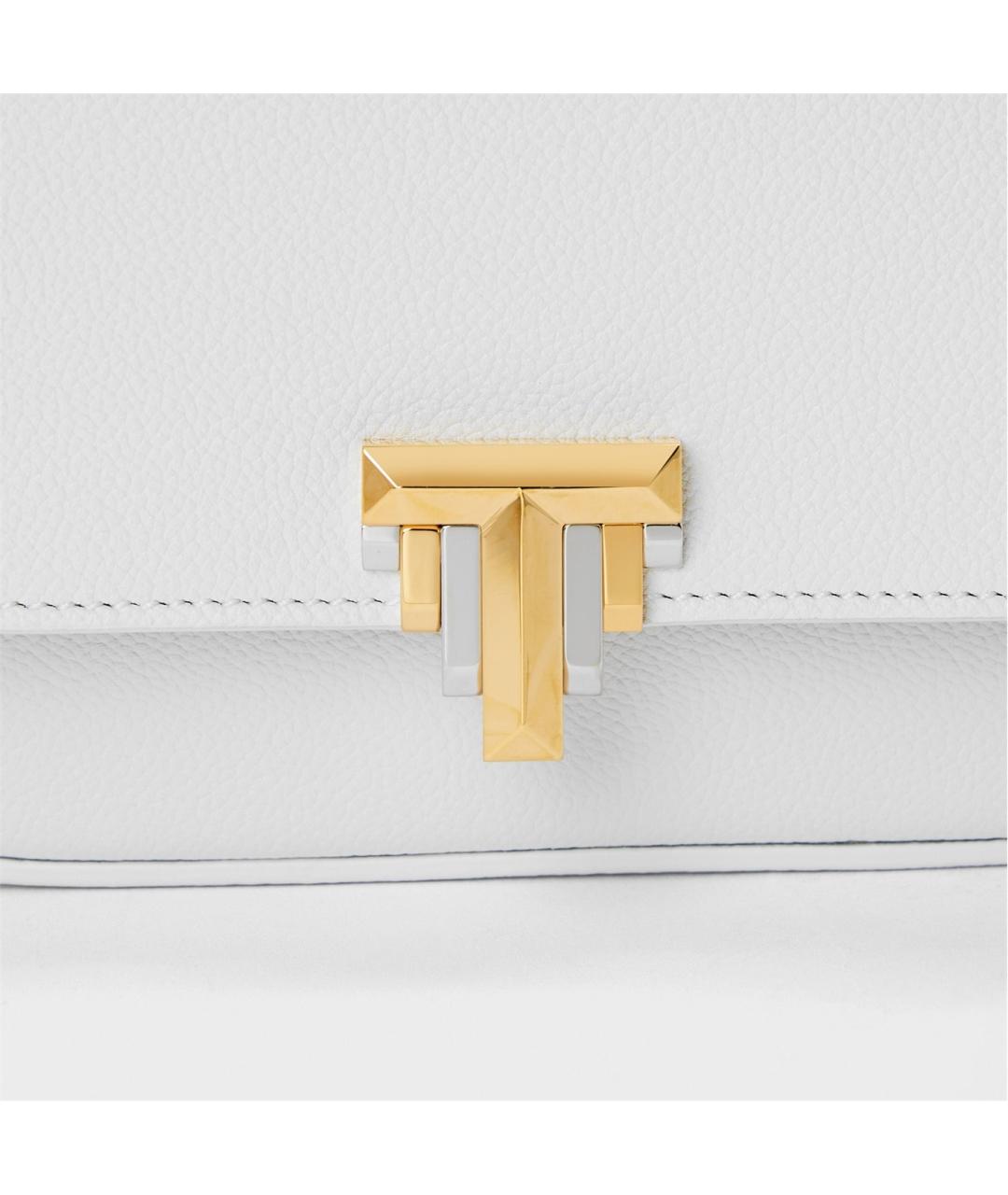 TIFFANY&CO Белая кожаная сумка через плечо, фото 5