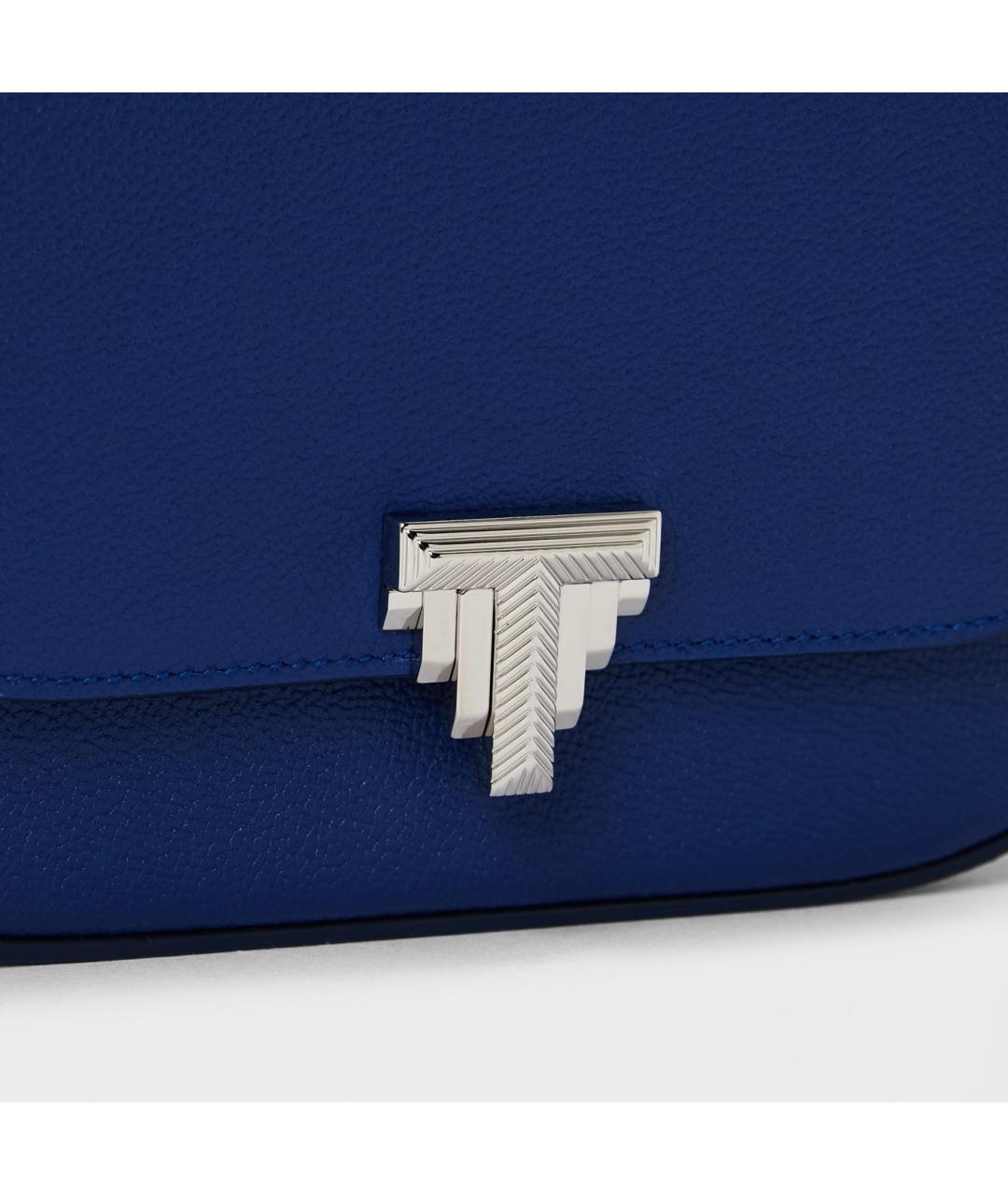 TIFFANY&CO Синяя кожаная сумка через плечо, фото 5