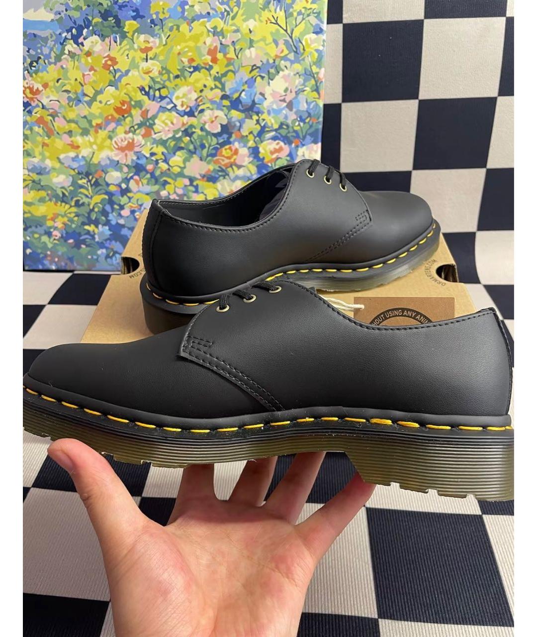 DR. MARTENS Черные низкие ботинки, фото 3