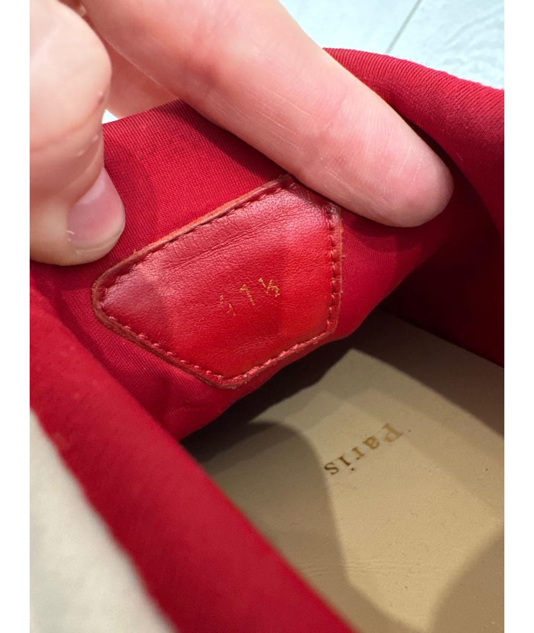 CHRISTIAN LOUBOUTIN Белые текстильные низкие кроссовки / кеды, фото 6