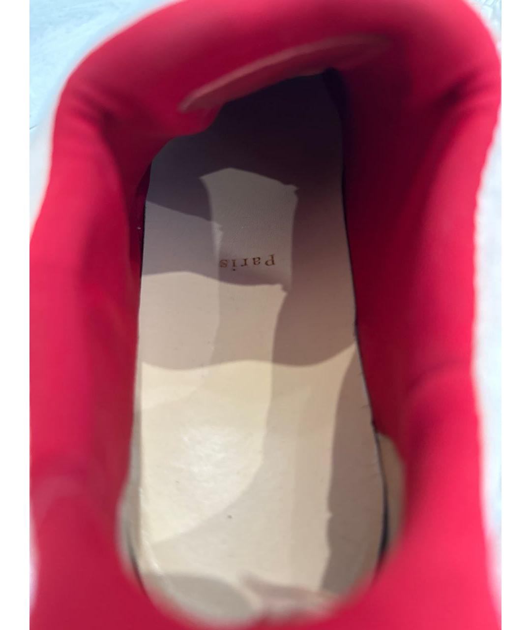 CHRISTIAN LOUBOUTIN Белые текстильные низкие кроссовки / кеды, фото 7