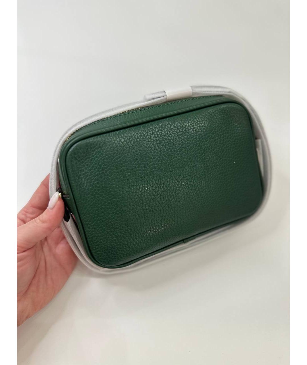 MICHAEL KORS Зеленая кожаная сумка через плечо, фото 8