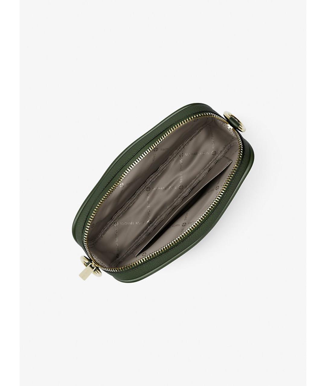 MICHAEL KORS Зеленая кожаная сумка через плечо, фото 2