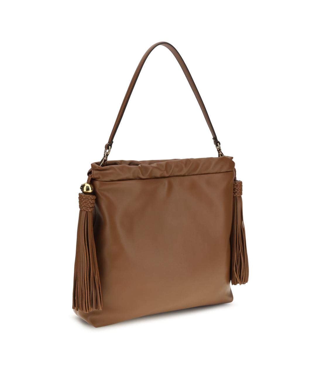 ETRO Коричневая кожаная сумка через плечо, фото 3