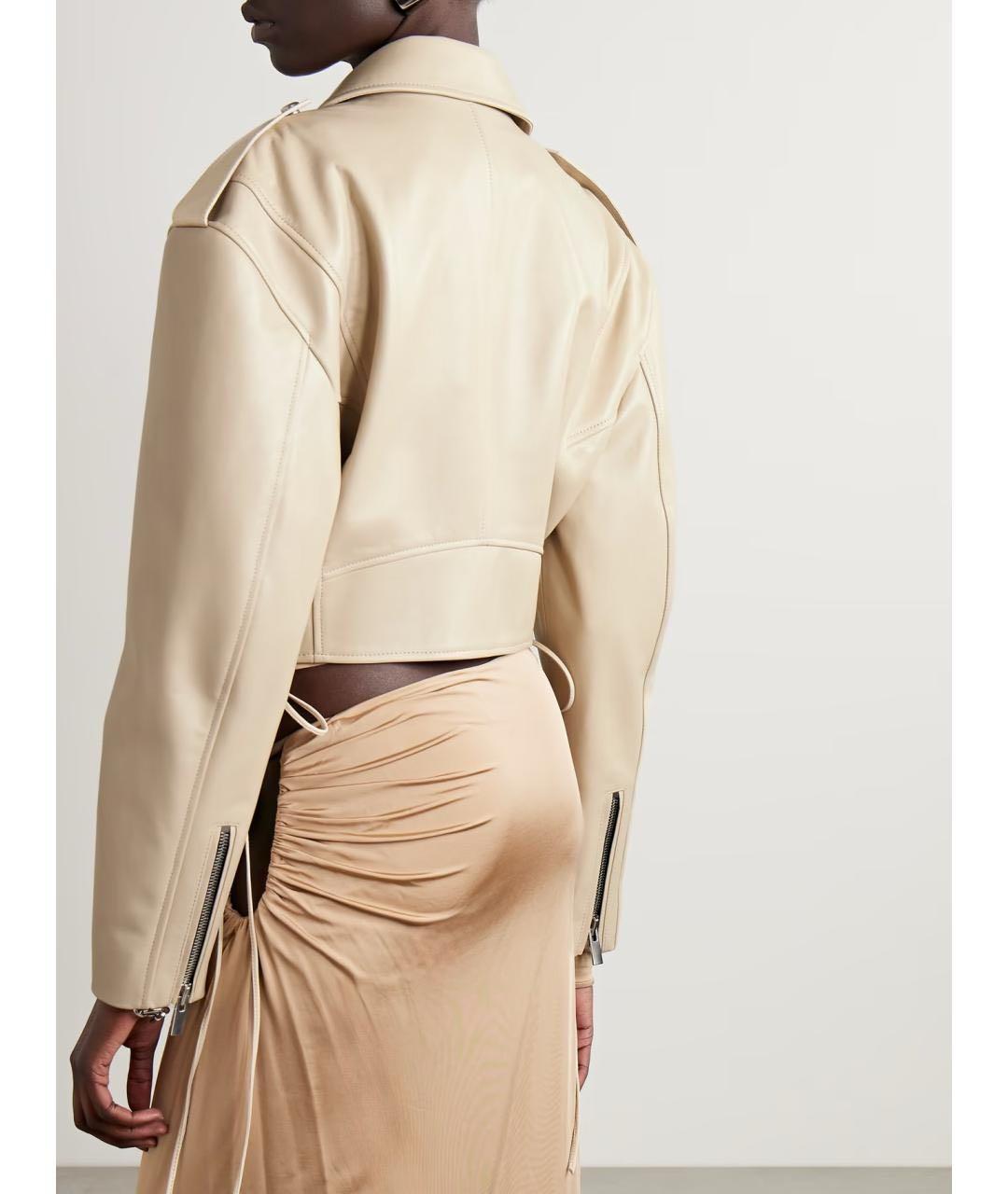 MAGDA BUTRYM Бежевая кожаная куртка, фото 6