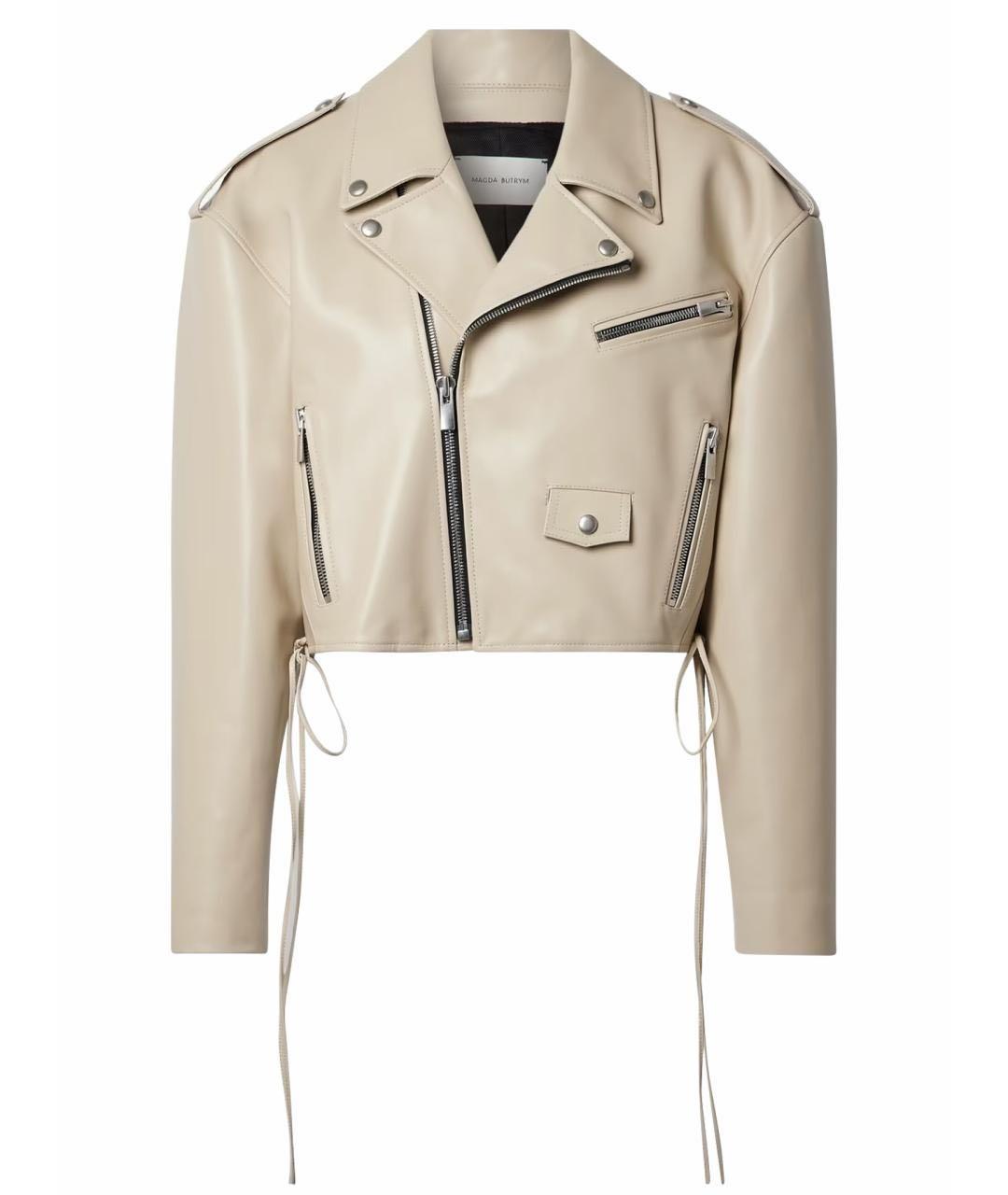 MAGDA BUTRYM Бежевая кожаная куртка, фото 7