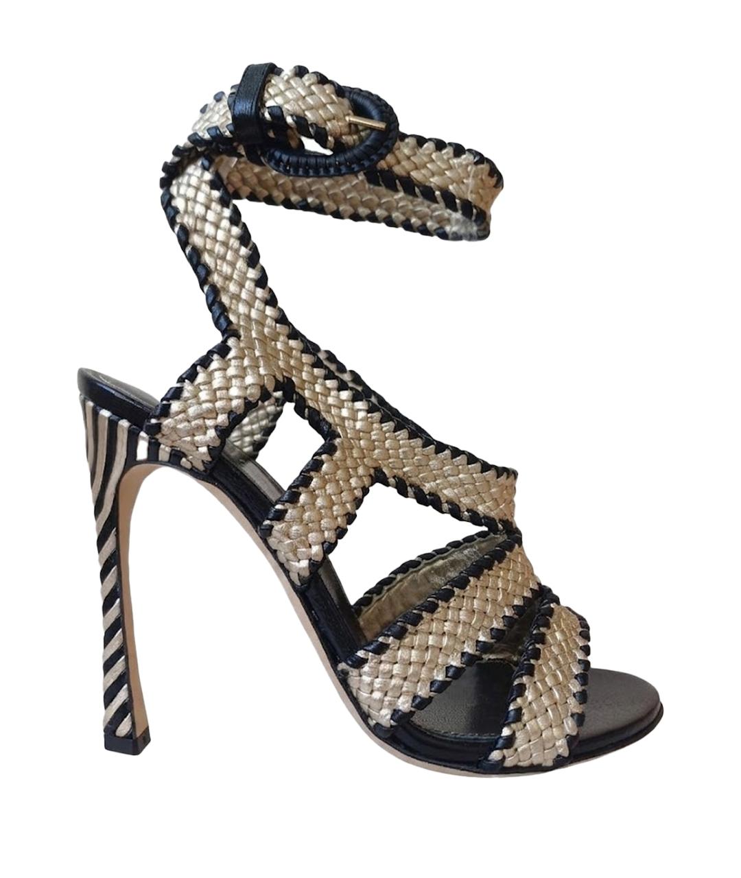 SERGIO ROSSI Мульти кожаные босоножки, фото 1