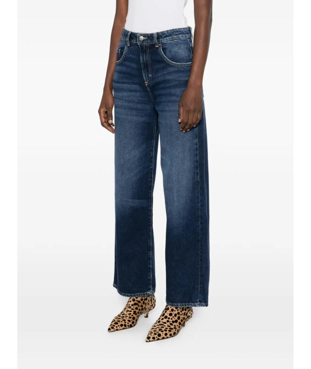 ICON DENIM Синие хлопковые прямые джинсы, фото 5