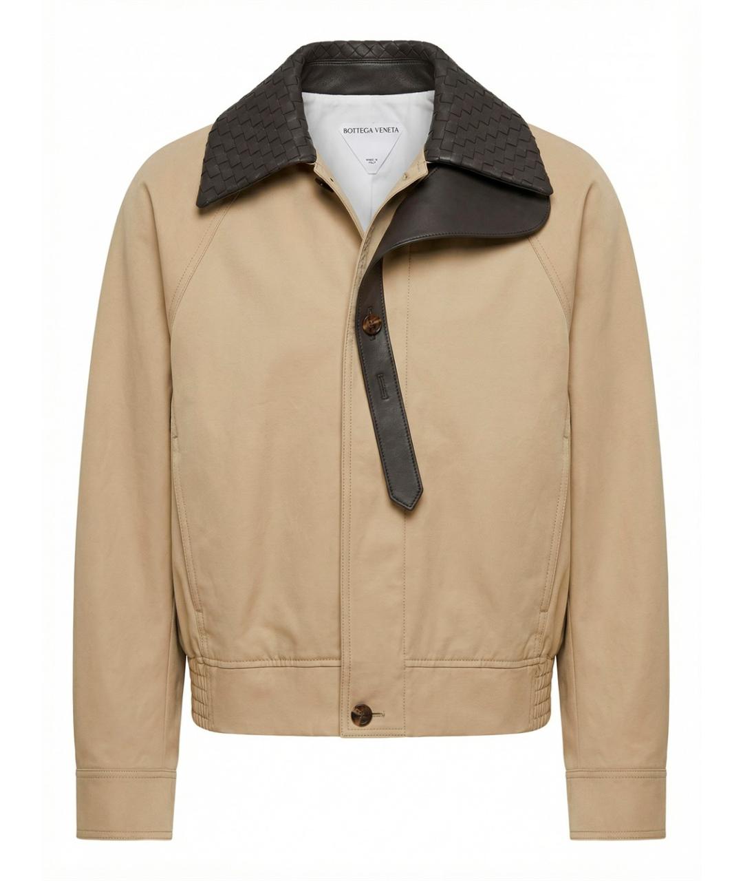 BOTTEGA VENETA Бежевая хлопковая куртка, фото 1